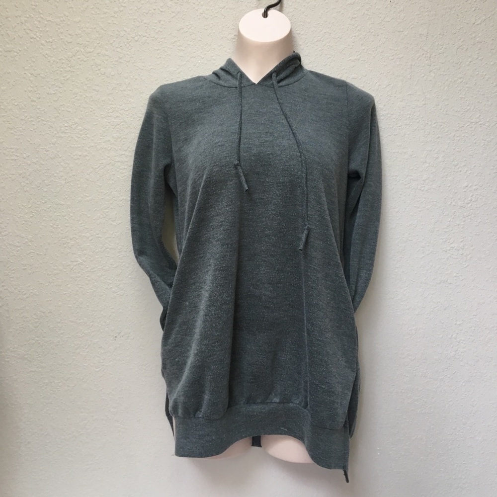 Tunic Pullover Hoodie W/ Pockets